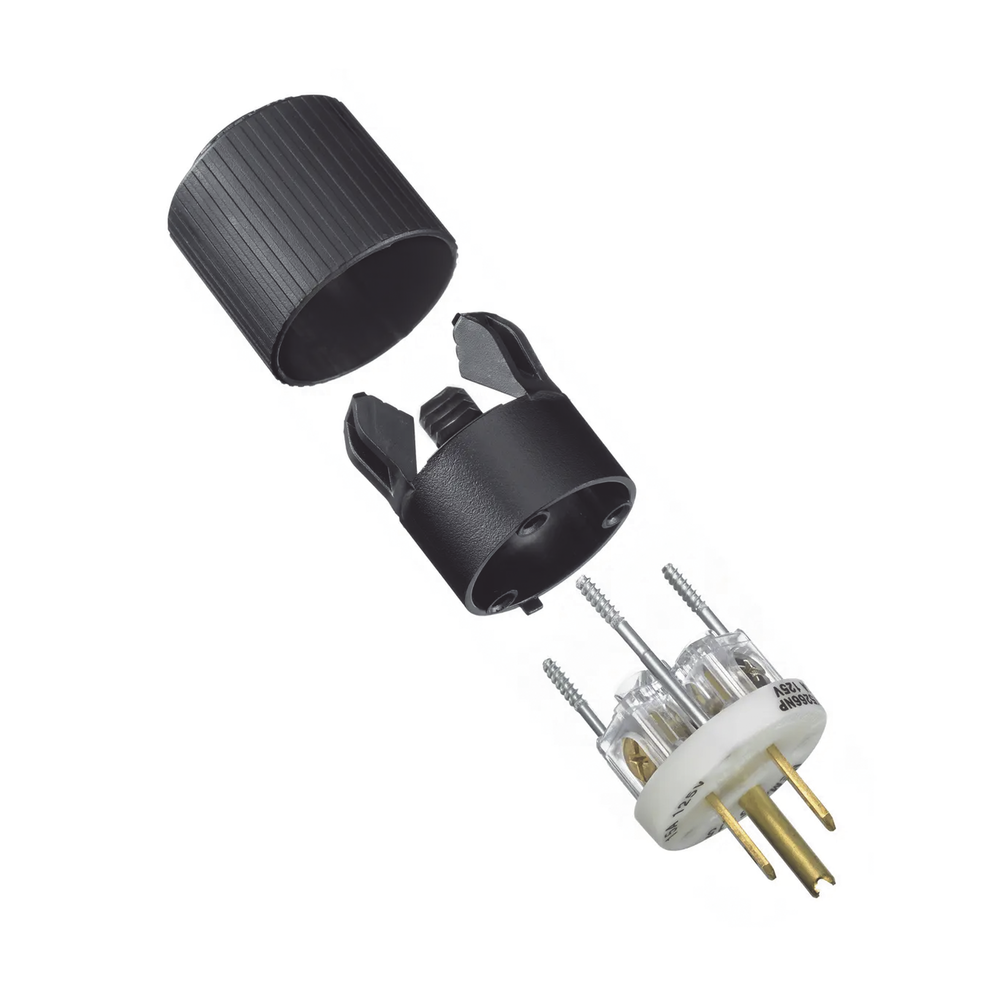 Clavija Negra 15 A 125 V CA 2 Polos 3 Hilos (NEMA 5-15P). - Image 5