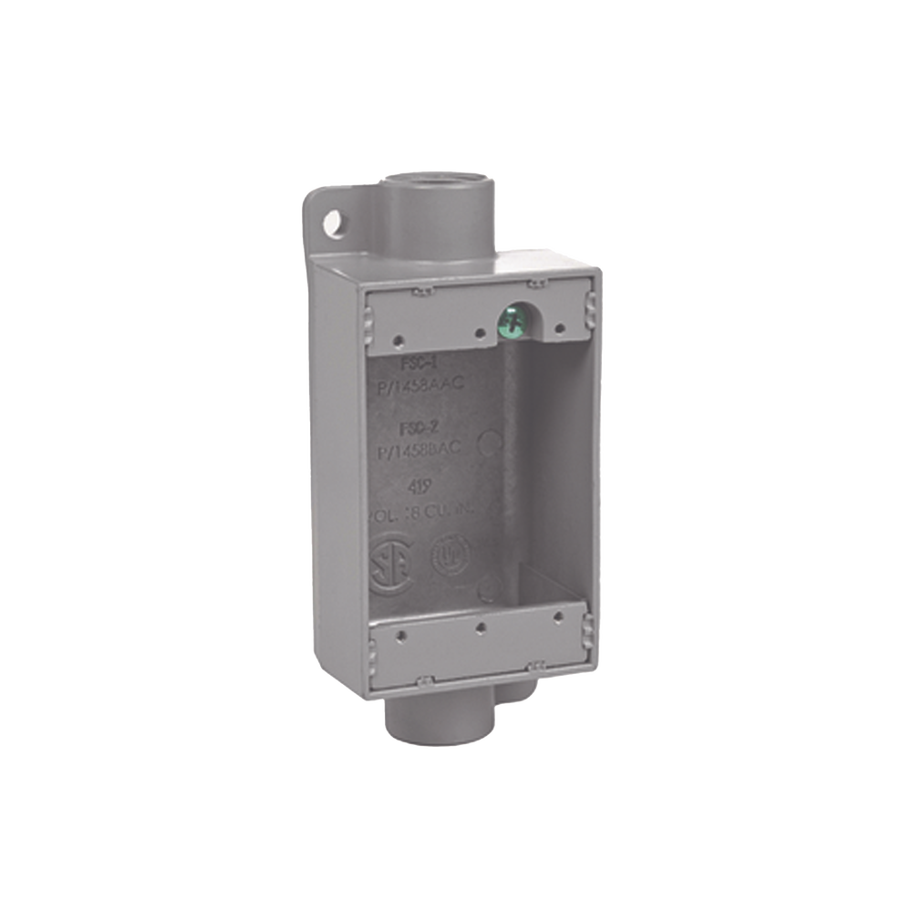 Caja Rectangular Tipo FSC de Aluminio libre de Cobre de  1/2".