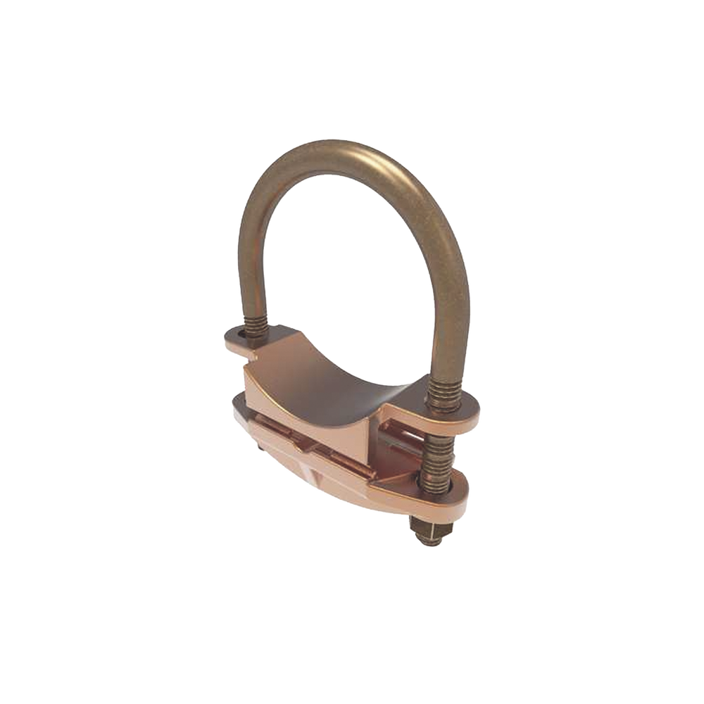 Conector Mecánico para Cable Calibre 4 a 2/0 AWG / Paralelo o 90° Grados a Tubo de 1 1/4" o Varilla de 1 3/8" - 1 1/2". - Image 2