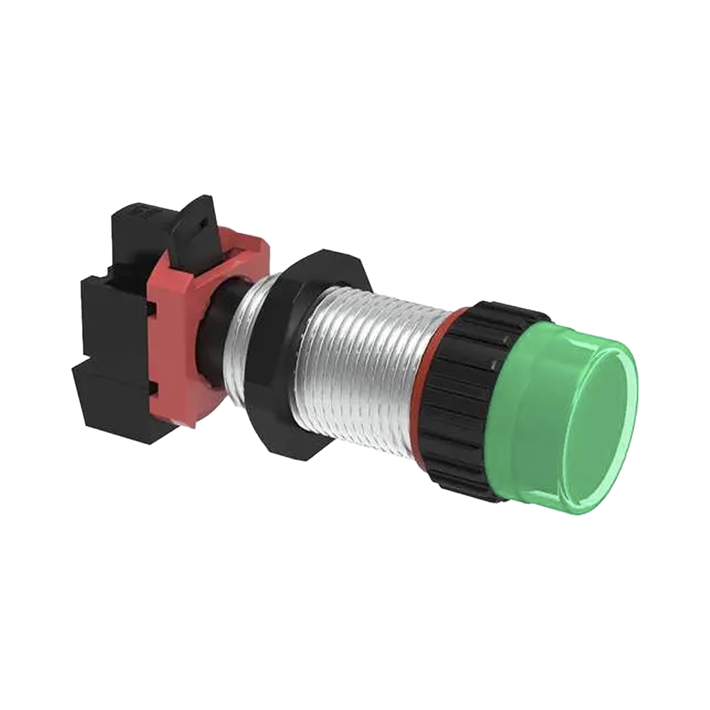 Luz Piloto Verde con Portal?mparas 24 V AC/CD / Longitud 40 mm (1.57 pulgadas) / 3/4 NPSM