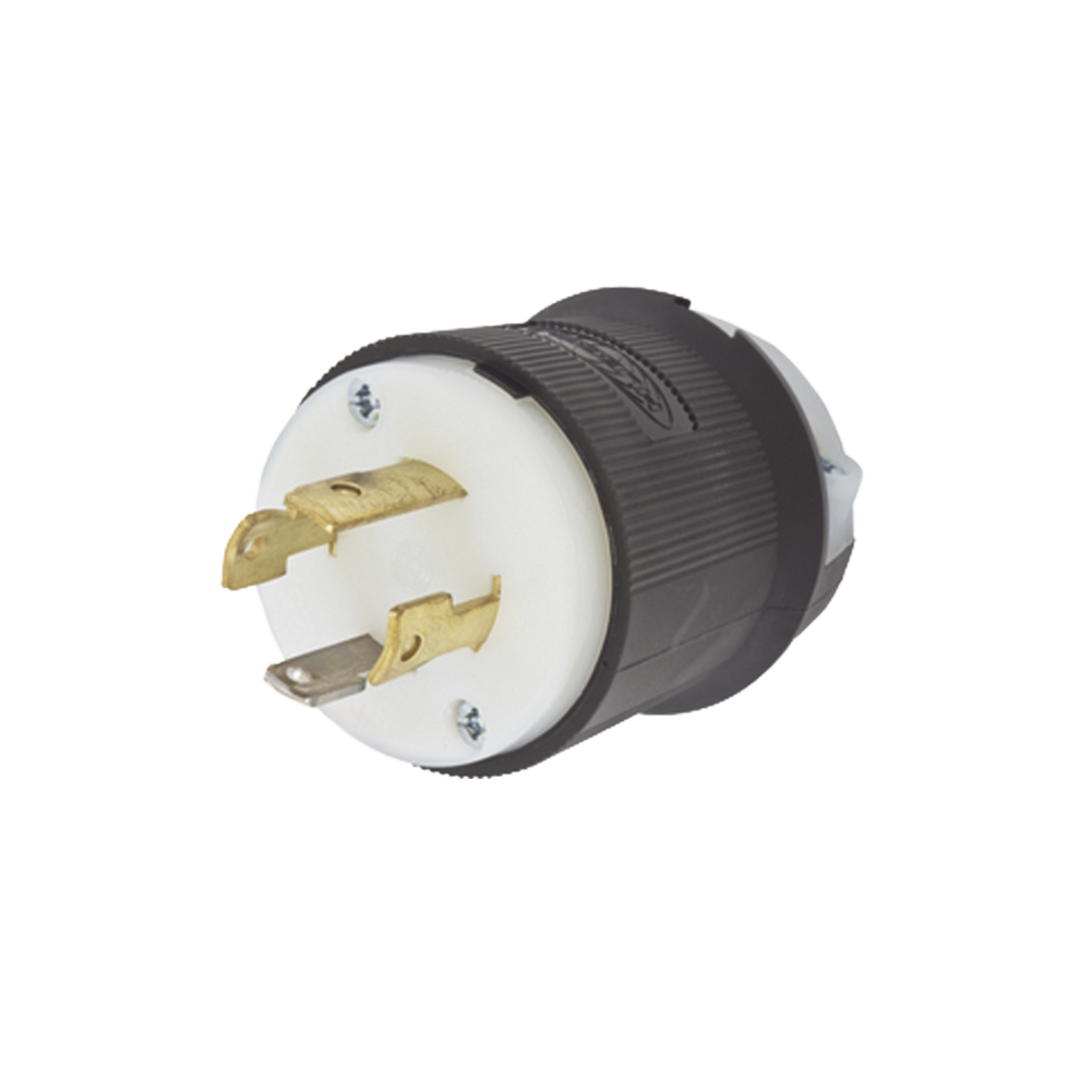 Clavija con Bloqueo de Media Vuelta Industrial 30 a 125/250 V CA / 3 Polos 4 Hilos / Nema L14-30P.