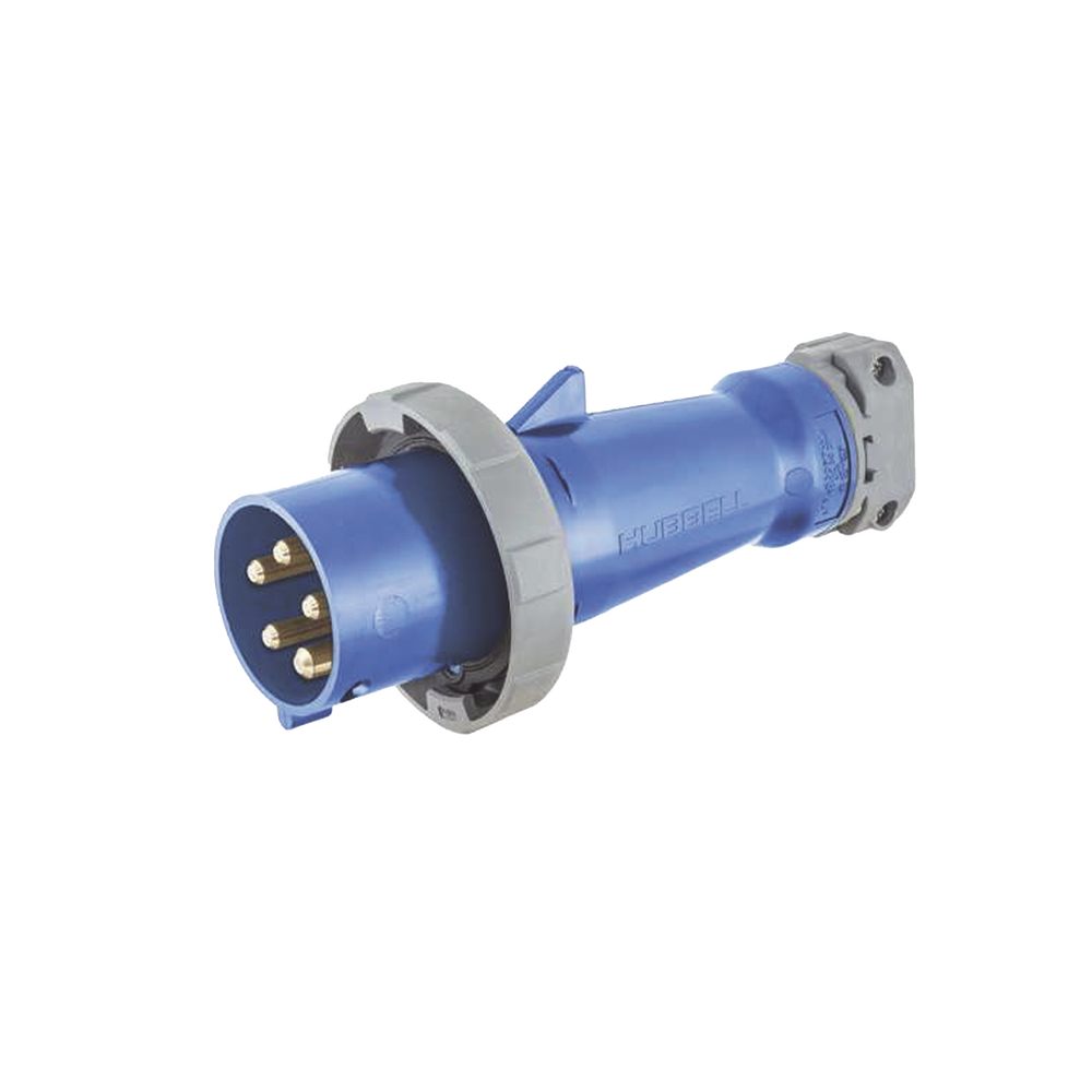 Clavija industrial de 30 A / 120/208 V CA / 4 Polos 5 Hilos / IP67.