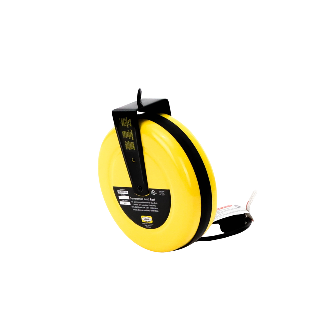 Carrete de Cable comercial (16/3 rudo), para 125 V CA, 10 A, 7.6 m de longitud con conector HBL5969VBLK. - Image 2