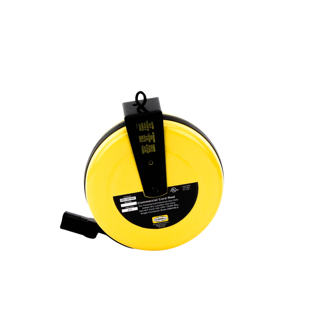 Carrete de Cable comercial (16/3 rudo), para 125 V CA, 10 A, 7.6 m de longitud con conector HBL5969VBLK. - Image 4