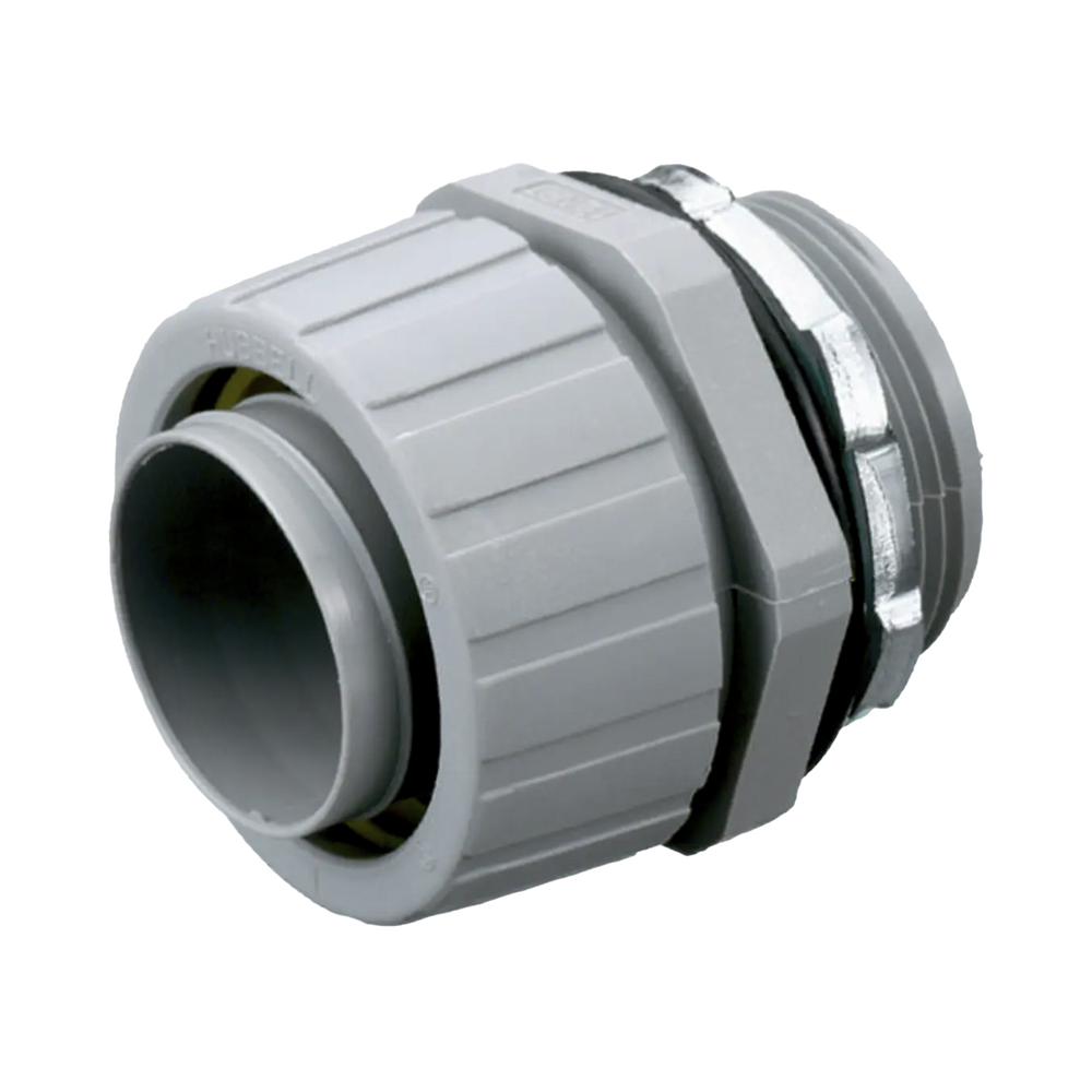 Conector Recto de Nylon de 2" para Tubería Liquidtight Polytuff.