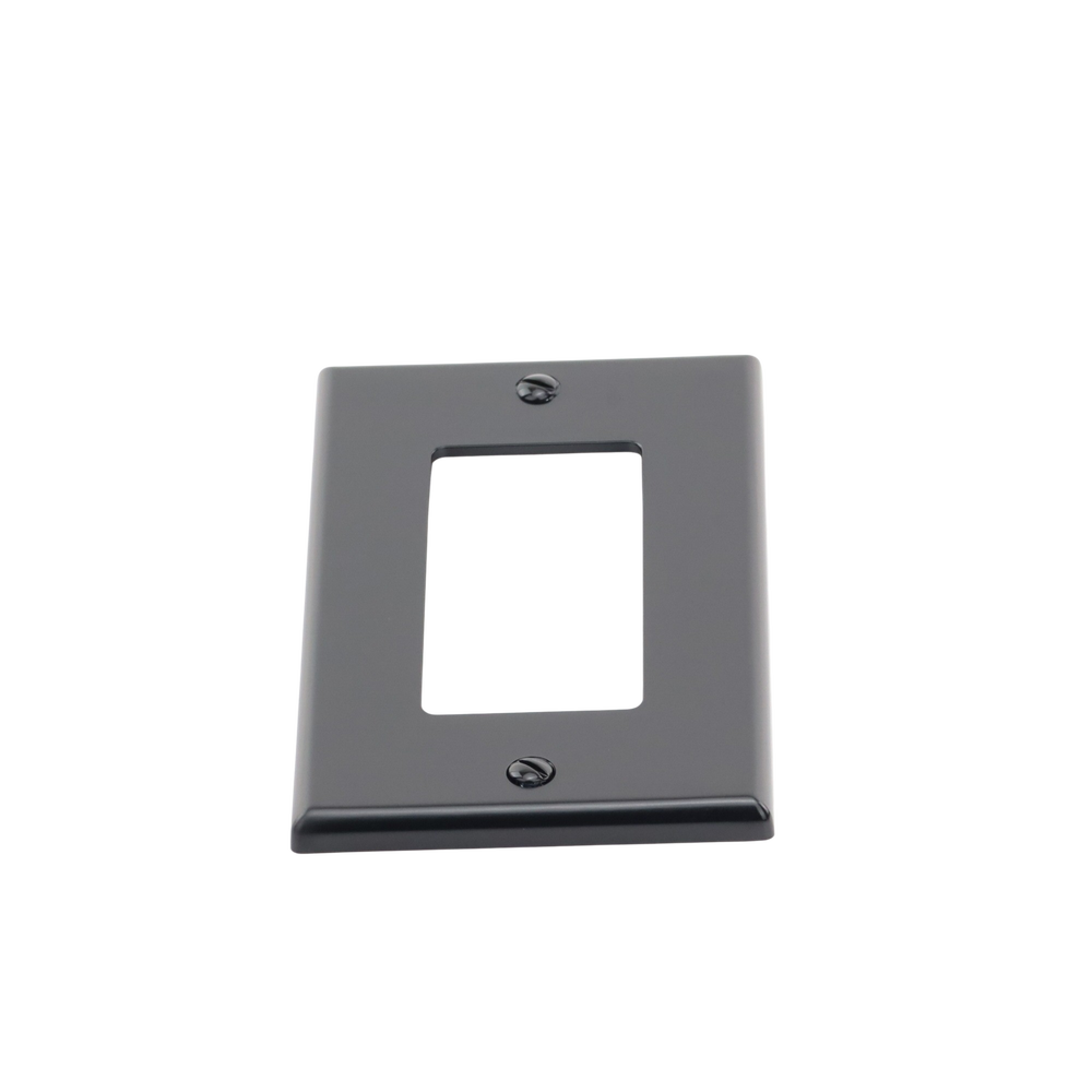 Tapa para Contacto Dúplex Color Negro. - Image 3