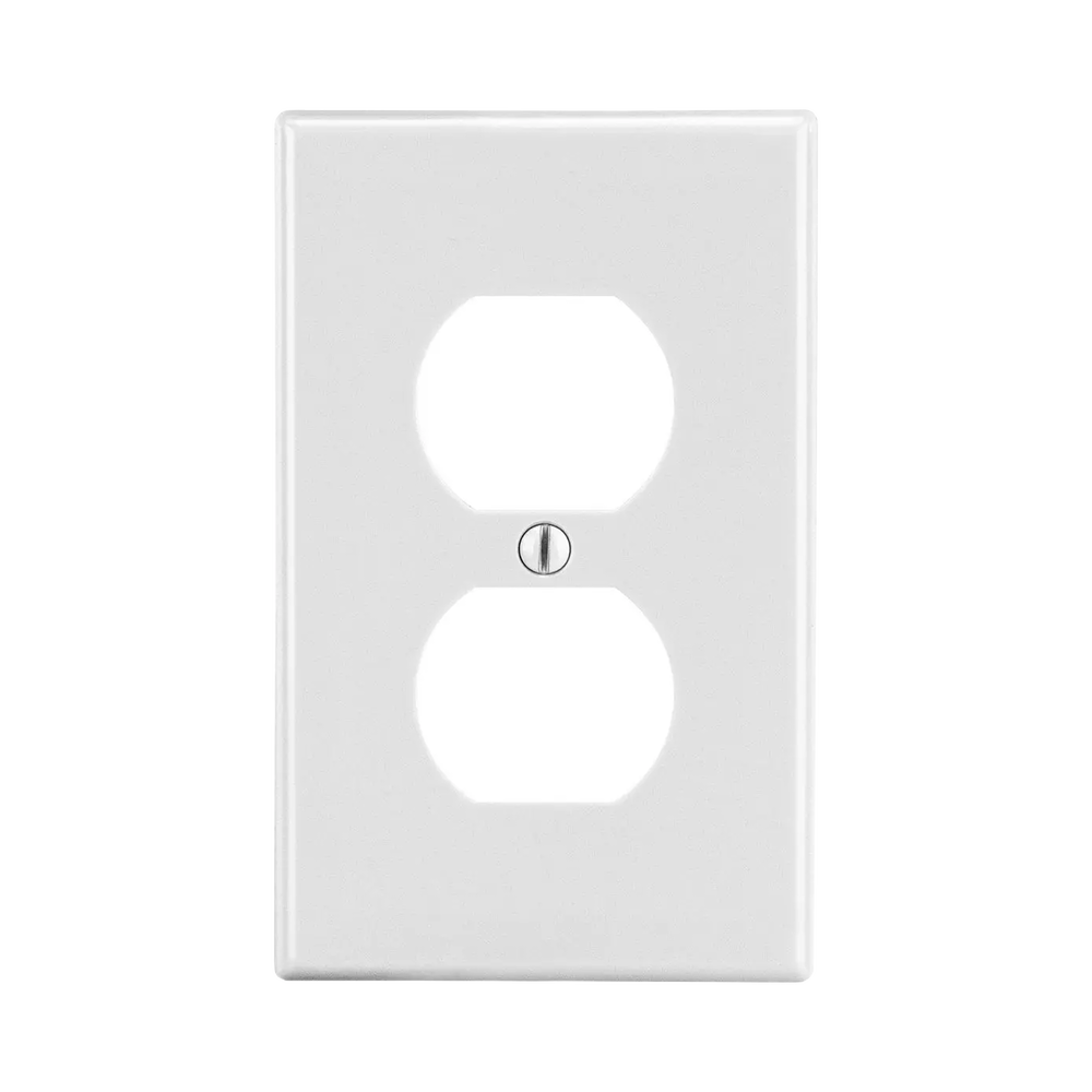 Tapa para Contacto Dúplex Color Blanco.