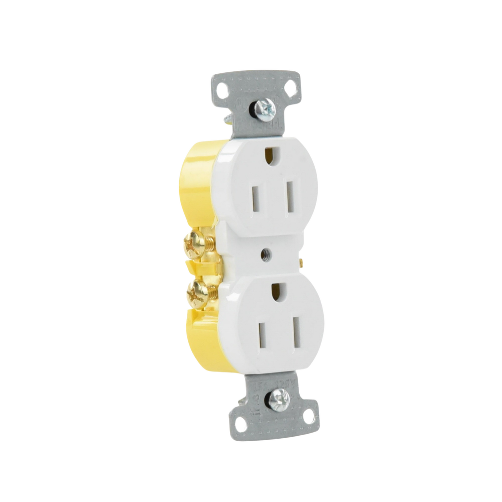 Contacto Duplex 15A 125V/ 2 Polos 3 Hilos/ Nema 5-15R/ Color Blanco. - Image 3