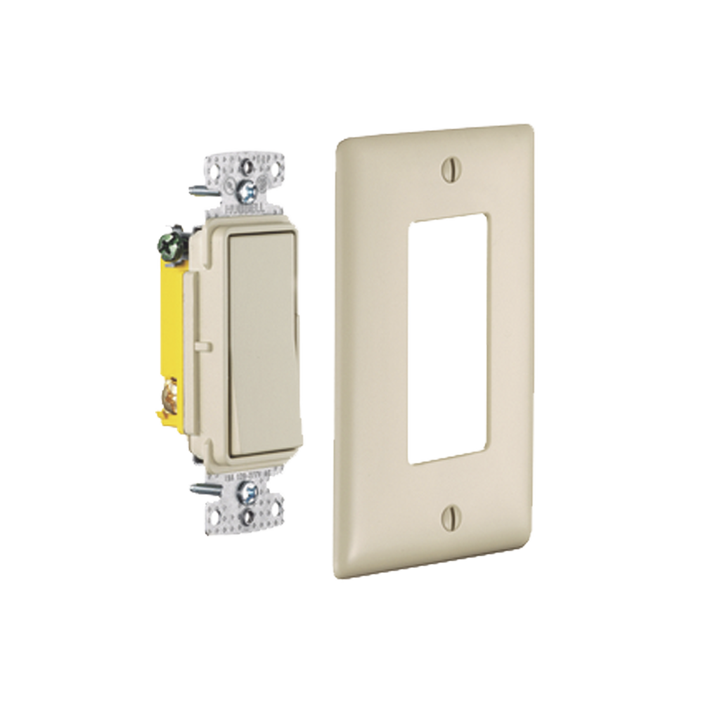 Interruptor Unipolar Residencial 15 A 120-277 V / Cableado Lateral y Trasero / Color Marfil. - Image 2