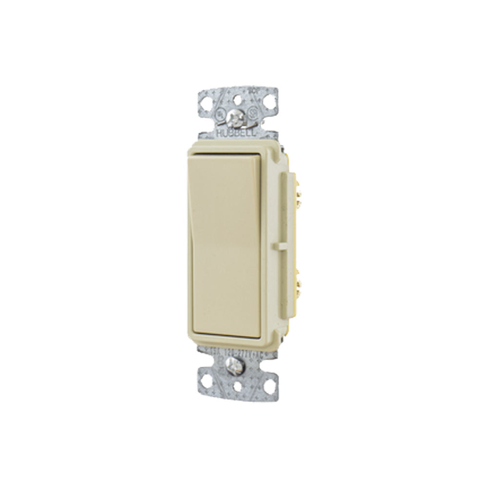 Interruptor Unipolar Residencial 15 A 120-277 V / Cableado Lateral y Trasero / Color Marfil. - Image 4
