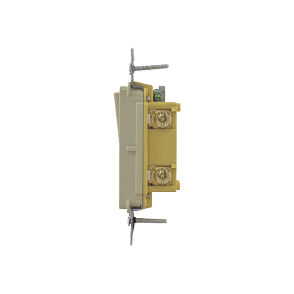 Interruptor Unipolar Residencial 15 A 120-277 V / Cableado Lateral y Trasero / Color Marfil. - Image 8