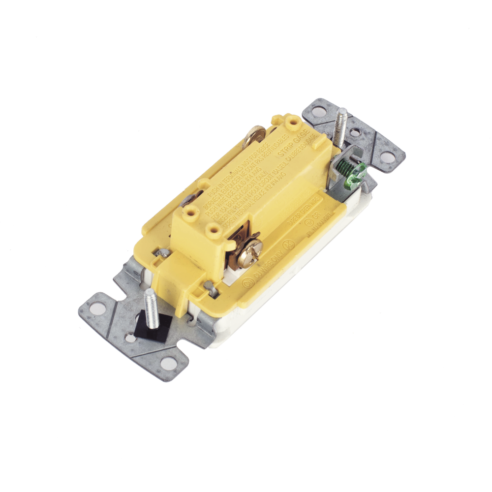 Interruptor Unipolar Residencial 15 A 120-277 V, Cableado Lateral y Trasero, Color Blanco. - Image 2