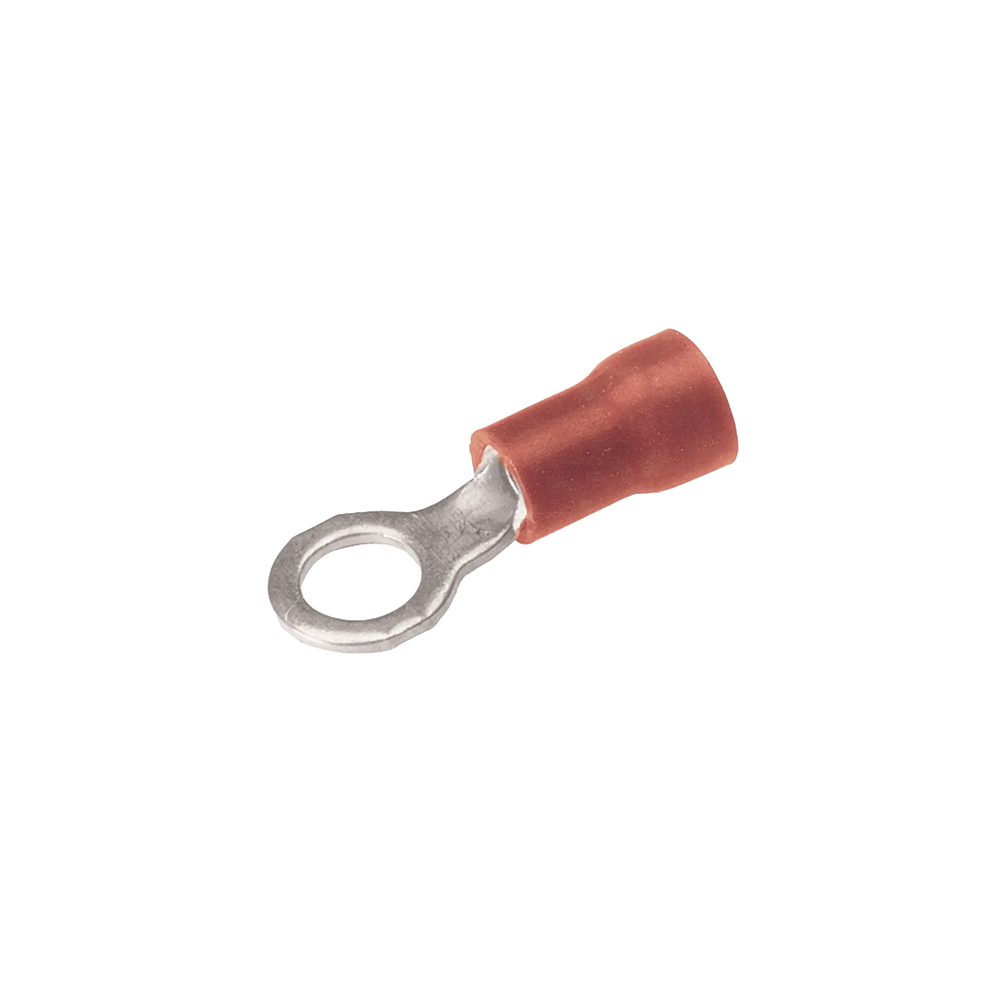 Zapata Terminal de Ojillo  para Tornillo 3/8 in (10 mm) calibre 22-16 AWG con aislamiento de vinilo.
