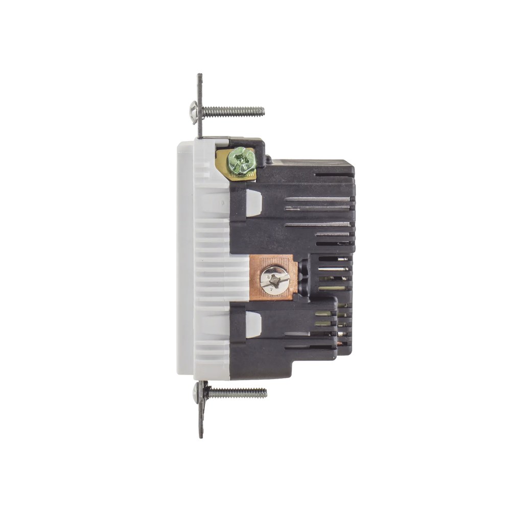 Contacto Dúplex con 2 Puertos USB, 15A 125V, 2 Polos, 3 Hilos, Color Blanco. - Image 5
