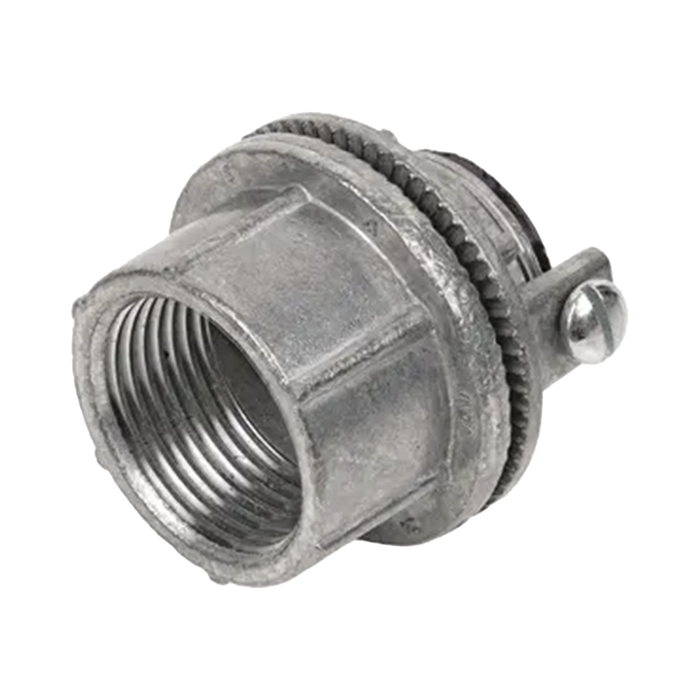 Conector Myers de Zinc 2" / Con tornillo a tierra / Para Áreas Peligrosas.