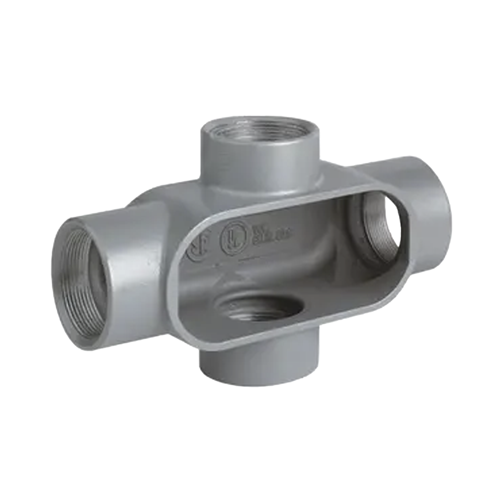 Caja Condulet Tipo X de 1 1/2" / Aluminio libre de Cobre.