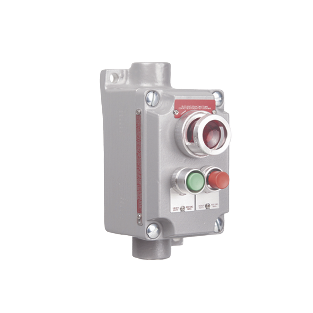 Estaci?n de Control Terminal con 2 Botones Pulsadores Rojo-Verde y Luz Piloto Roja / Entrada 1/2