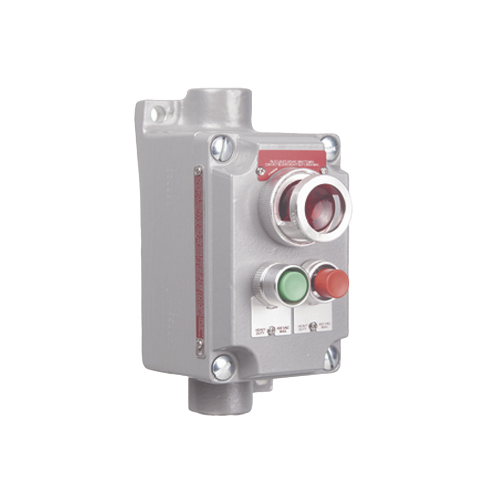 Estaci?n de Control Terminal con 2 Botones Pulsadores Rojo-Verde y Luz Piloto Roja / Entrada 3/4