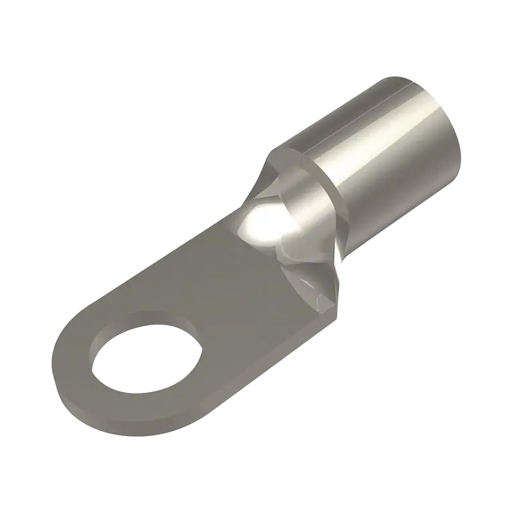 Zapata Terminal de Ojillo para Tornillo 1/4" (6.35 mm) y Calibre 6 AWG.