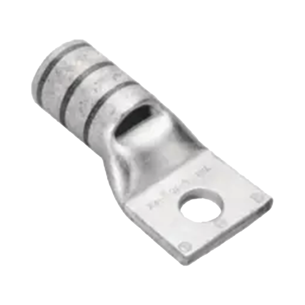 Terminal de Compresión de Ojillo para Tornillo 1/4  y Cable 2 AWG.