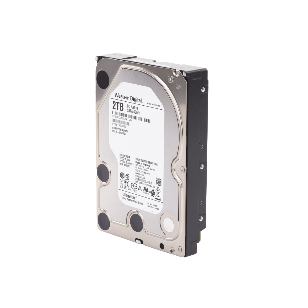 Disco Duro Enterprise 2 TB / Wester Digital (WD) / Serie Ultrastar / Recomendado para Data Center y NVRs de Alta Capacidad / Alto Performace