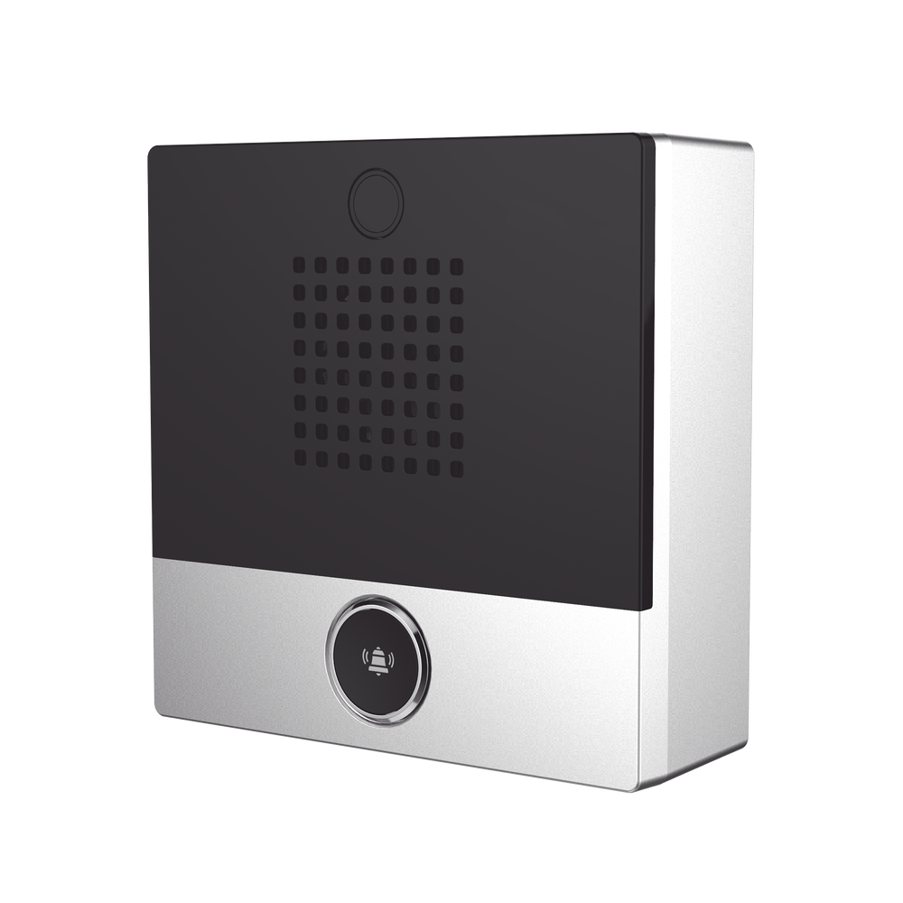 Mini Intercomunicador para hotelería y hospitales, con diseño elegante, PoE, 1 botón, 1 relevador integrado de salida y entrada. - Image 2