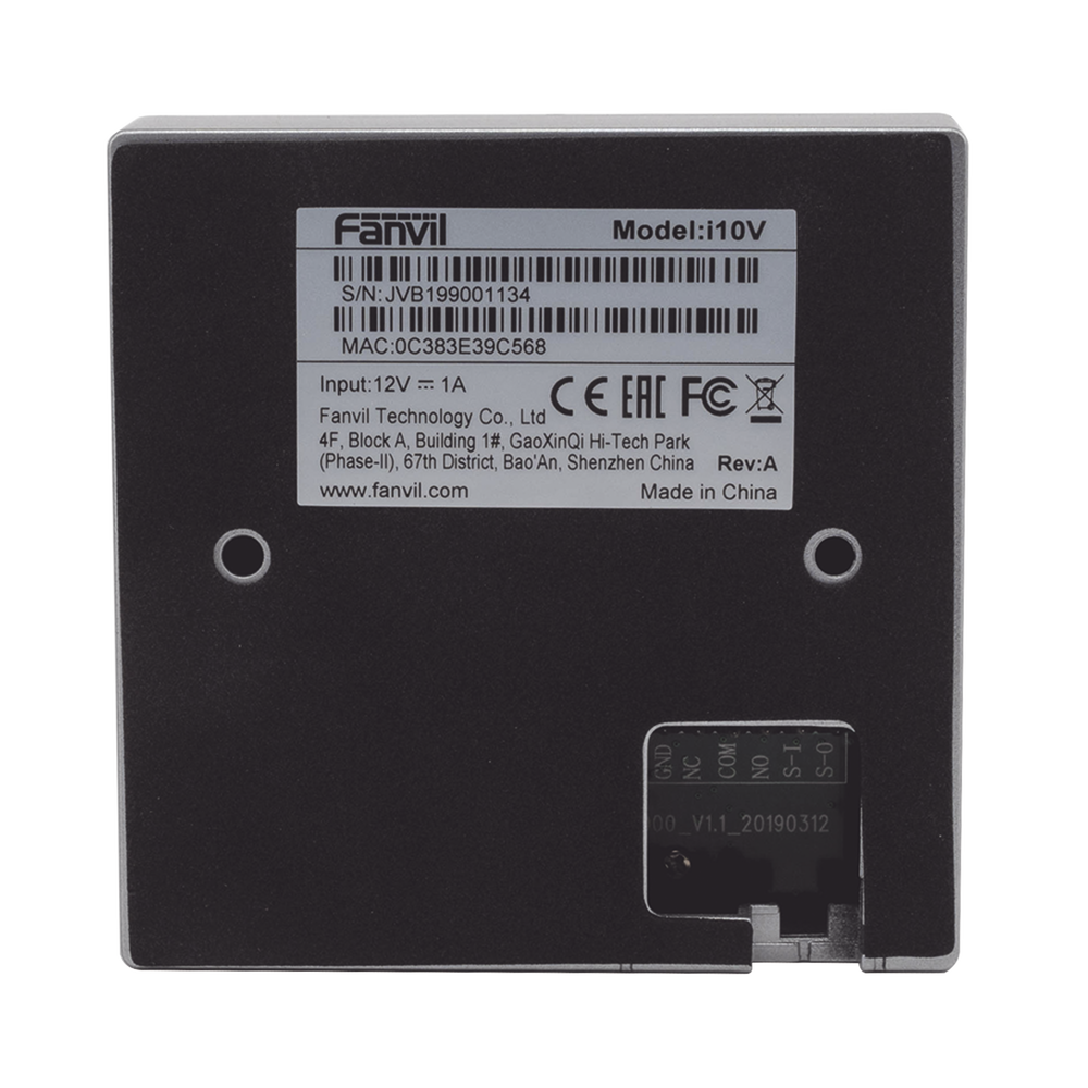 Mini video Intercomunicador para hotelería y hospitales, con diseño elegante, PoE, cámara 1Mpx, 1 botón, 1 relevador integrado de salida y entrada. - Image 6