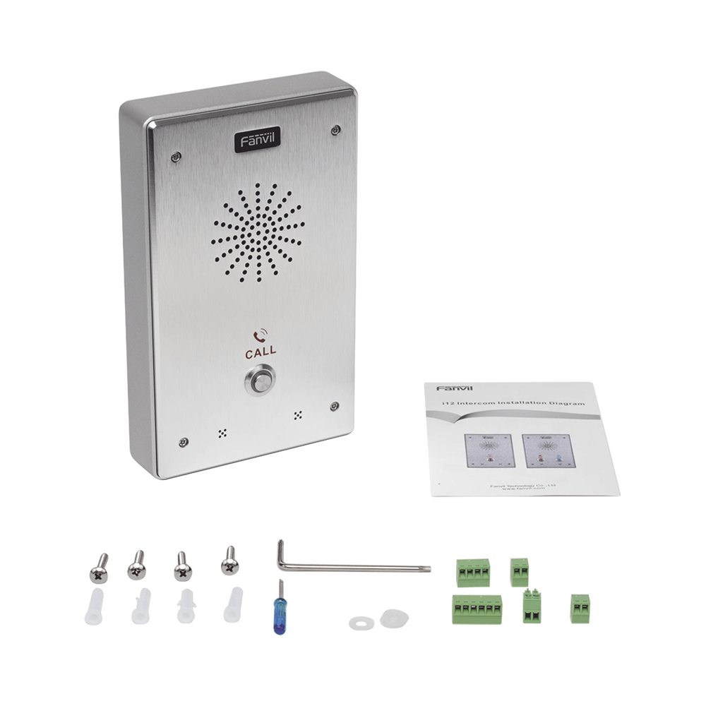 Intercomunicador IP, 2 líneas SIP, 2 relevadores con 2 botónes para llamada, anti-vandálico, IP65 e IK10, PoE - Image 6