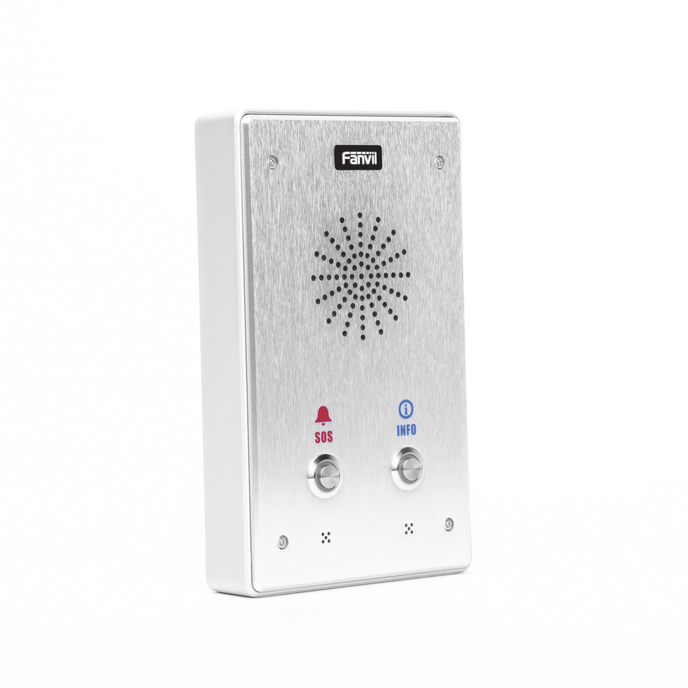 Intercomunicador IP, 2 líneas SIP, 2 relevadores con 2 botónes para llamada, anti-vandálico, IP65 e IK10, PoE - Image 3