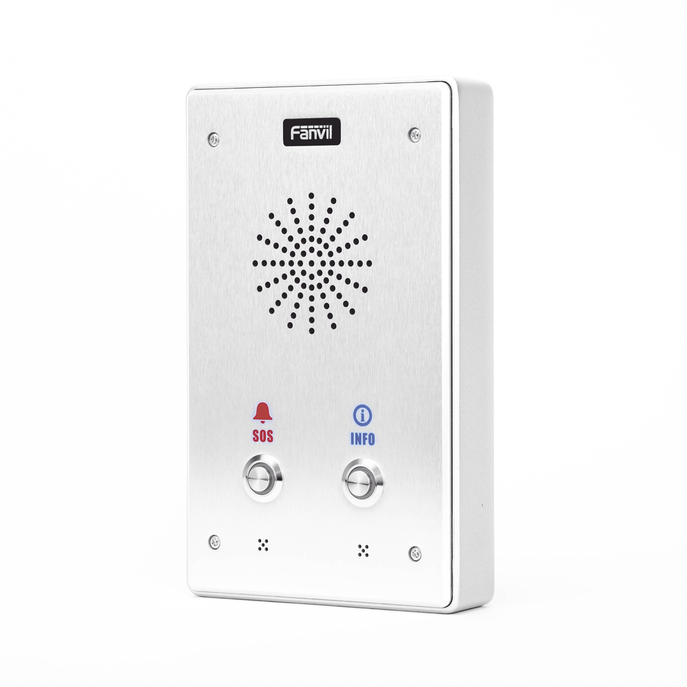 Intercomunicador IP, 2 líneas SIP, 2 relevadores con 2 botónes para llamada, anti-vandálico, IP65 e IK10, PoE - Image 2