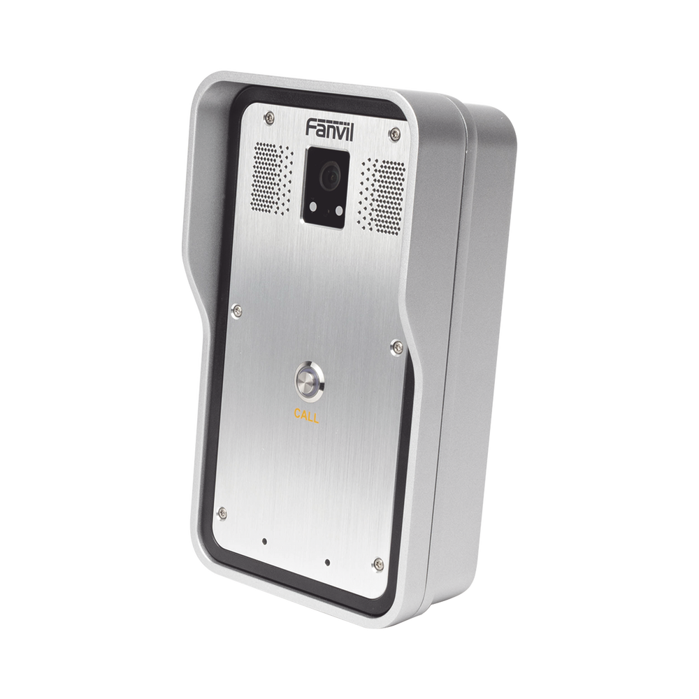 Video intercomunicador SIP para botón de pánico, PoE, Onvif con 1 relevador integrado.