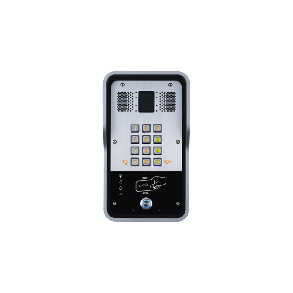 Audio Portero IP 2 líneas SIP con relevador integrado, Lector RFID para acceso por clave numérica, tarjeta o llamada remota, PoE - Image 3