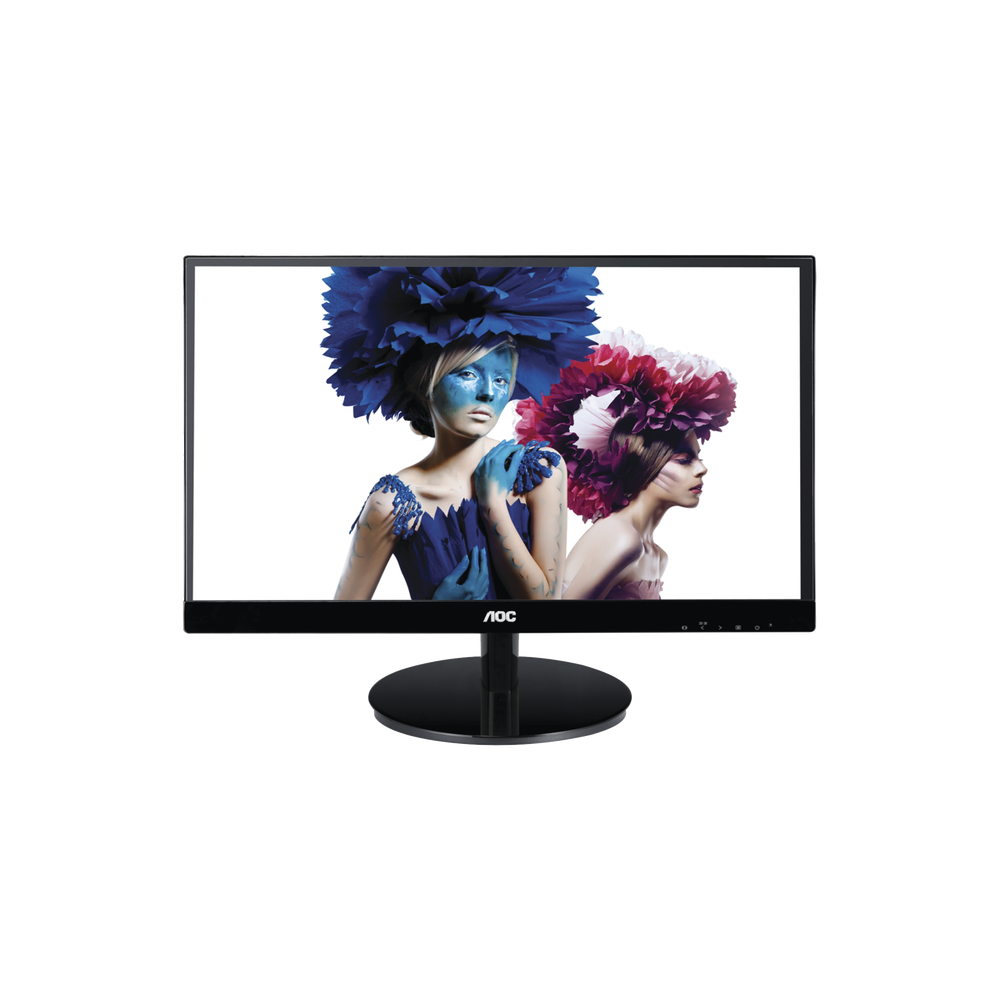 Monitor  LED de 27", Resolución 1920 x 1080 Pixeles con Entradas de Video VGA / HDMI con MHL / Displayport. Panel IPS con Marco Esbelto y Bocinas Integradas