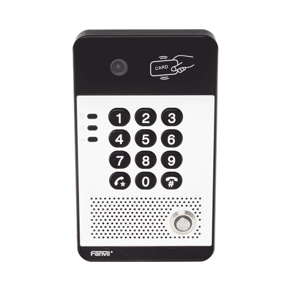 Vídeo Portero IP con 2 líneas SIP, cámara HD, relevador integrado, teclado numérico y lectora de tarjetas RFID para control de acceso, PoE - Image 3