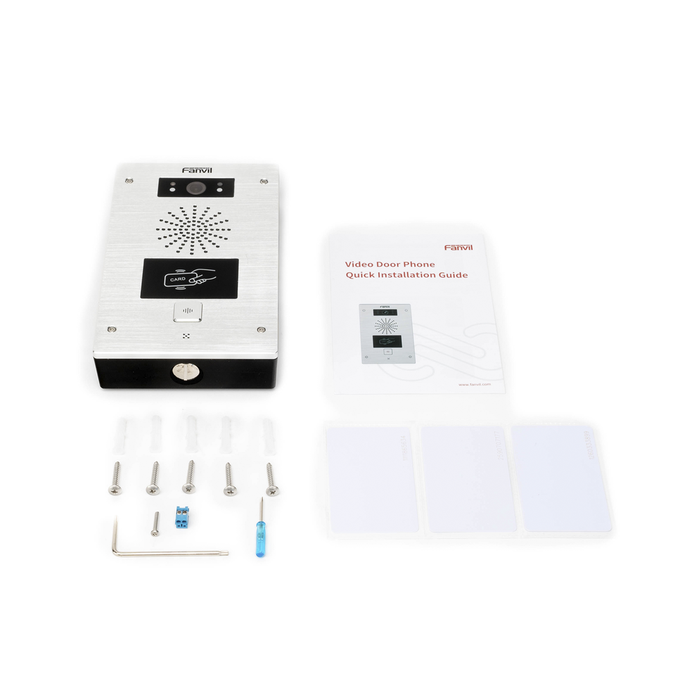 Video portero IP, 2 líneas SIP, 2 relevadores, lector de tarjeta RFID, Compatible con NVR Hikvision por Onvif, con botón para llamada, anti-vandálico, PoE, IP65 e IK10, PoE - Image 5