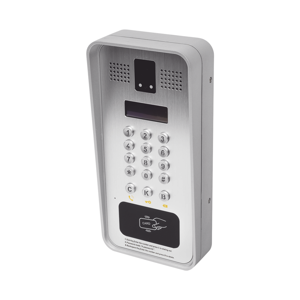 Video portero IP/SIP Con Cámara y pantalla LCD, 2 Relevadores Integrados (entrada y salida), Onvif y lector de tarjetas RFID, puerto WIEGAND (entrada). - Image 3