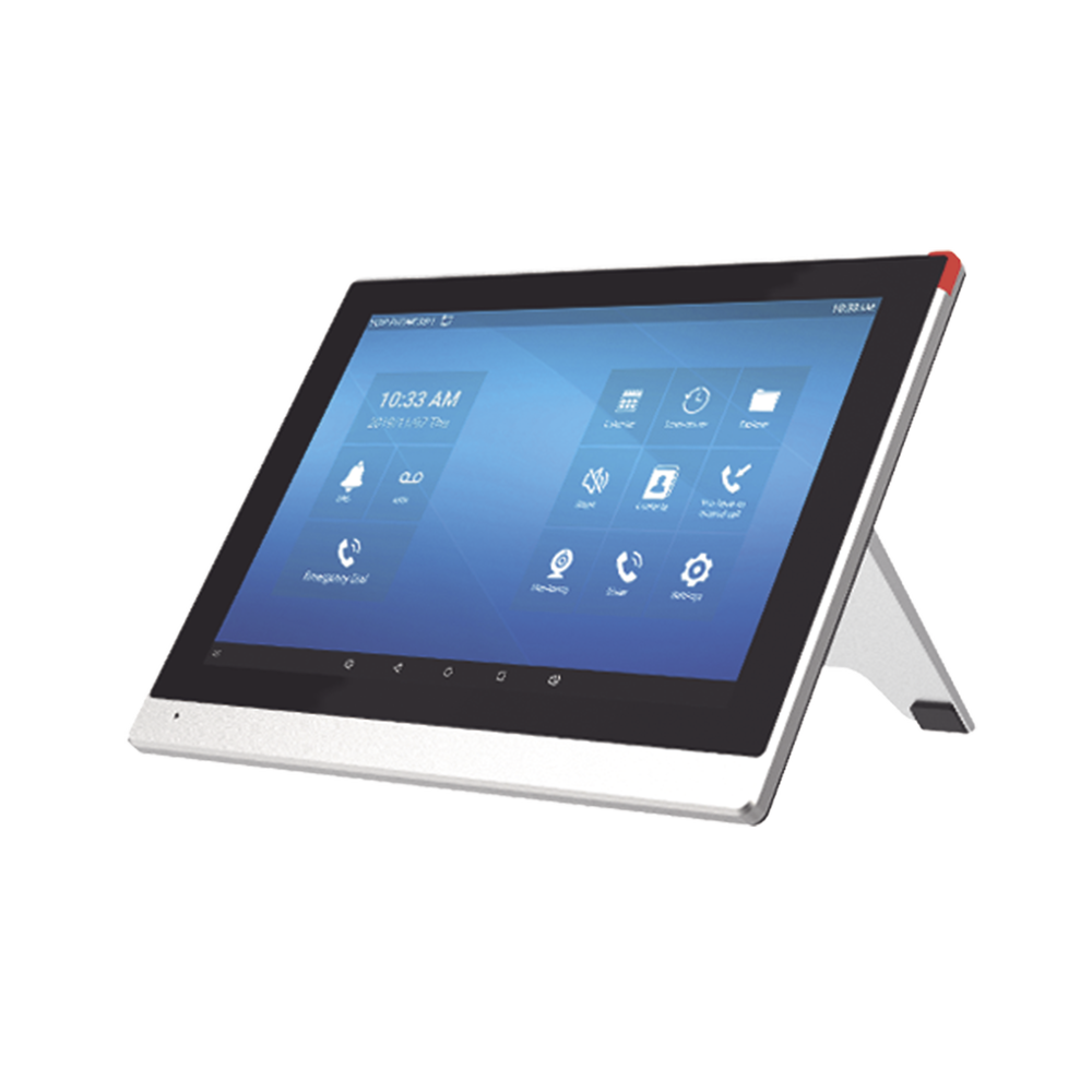 Monitor IP/SIP para interior con Android, Wi-Fi, pantalla táctil de 10.1", audio de 2 vías, PoE, 8 interfaces de entrada de alarma.