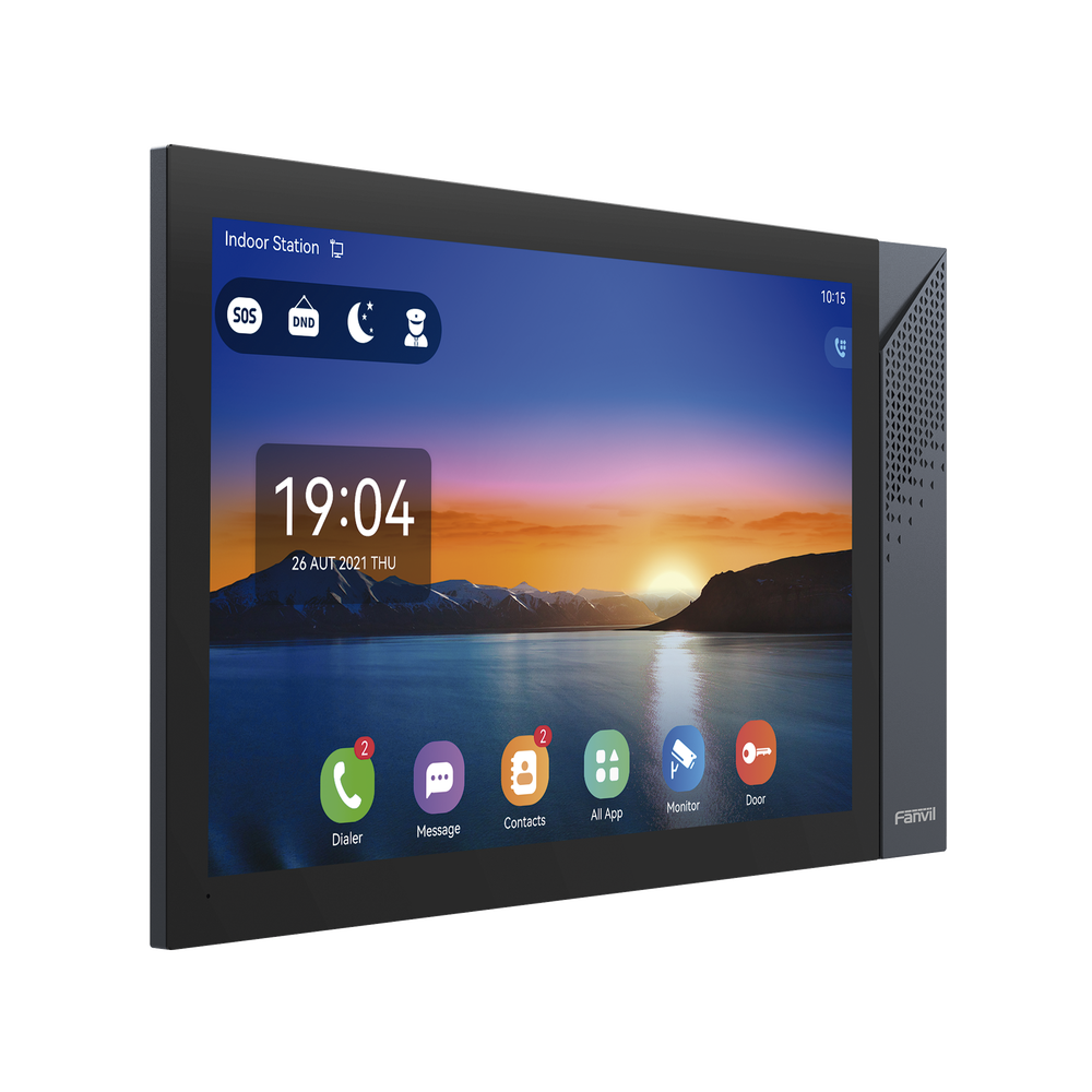 Monitor IP/SIP para interior con Android, Wi-Fi, Bluetooth, Pantalla táctil de 10.1", audio de 2 vías, PoE, 8 interfaces de entrada de alarma. - Image 3