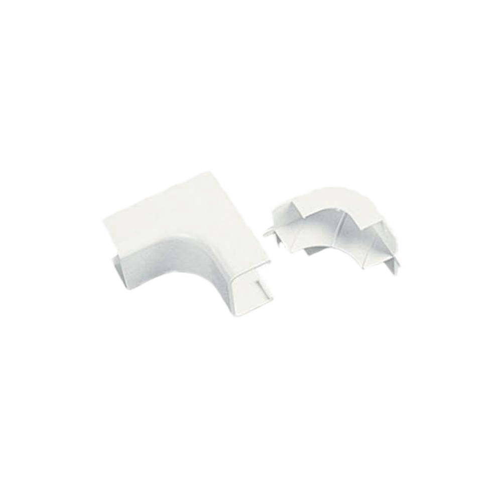Esquinero Interior, para uso con Canaleta LDPH10 y LD2P10, material ABS, Color Blanco