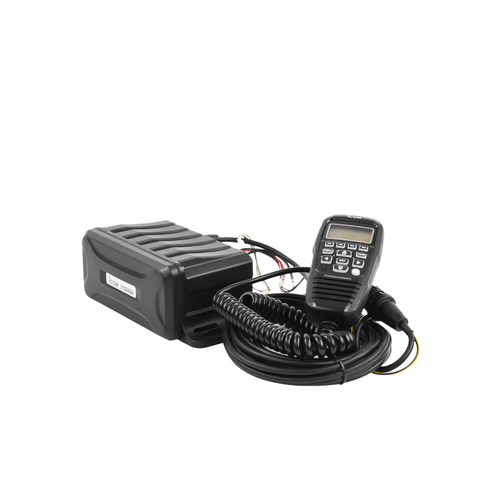 Radio Móvil Marino, 25W, Tx:156.025-157.425MHz, Rx:156.050-163.275MHz, compatible con el sistema Marine Comander, canales CAN,USA,INT, cuenta con opción de GPS incluye microfono. - Image 2