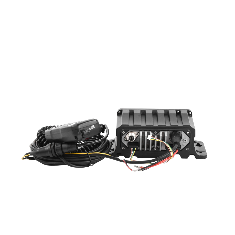 Radio Móvil Marino, 25W, Tx:156.025-157.425MHz, Rx:156.050-163.275MHz, compatible con el sistema Marine Comander, canales CAN,USA,INT, cuenta con opción de GPS incluye microfono. - Image 5