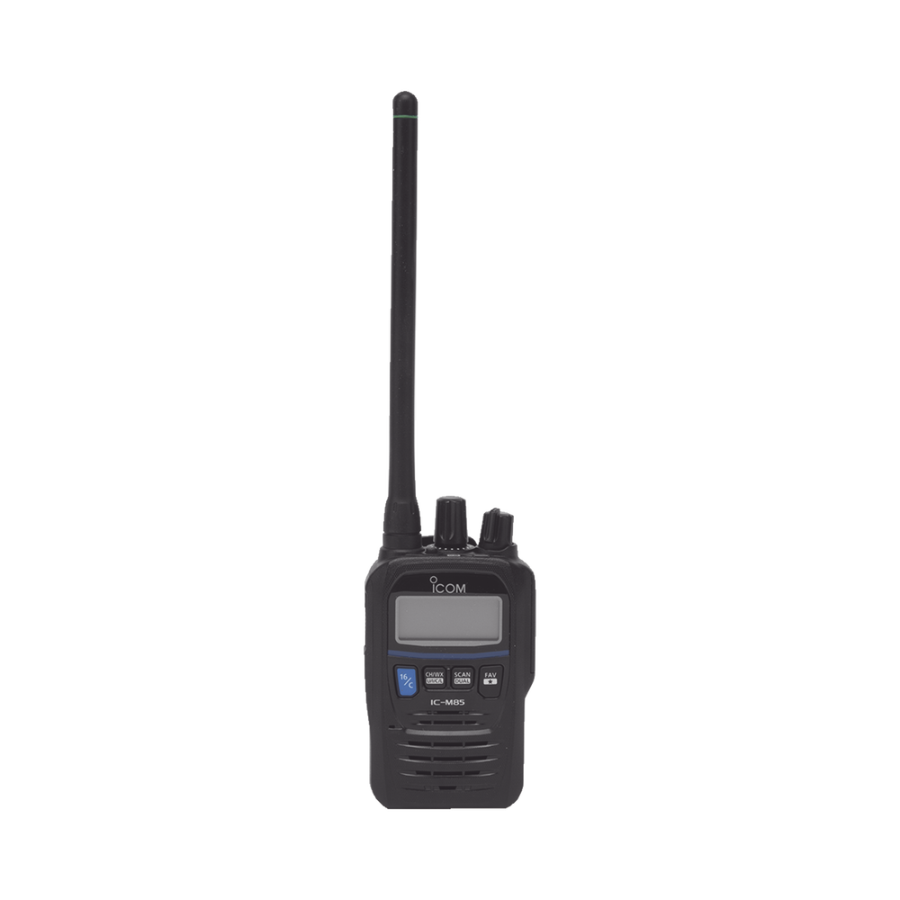 Radio VHF Portátil, Intrínsicamente Seguro, 5 W de Potencia de RF, Certificado UL, Opción de Uso en Mar y Tierra, Funciones de Emergencia, IP67 y MIL-STD-810G, 11 horas de duración de batería
