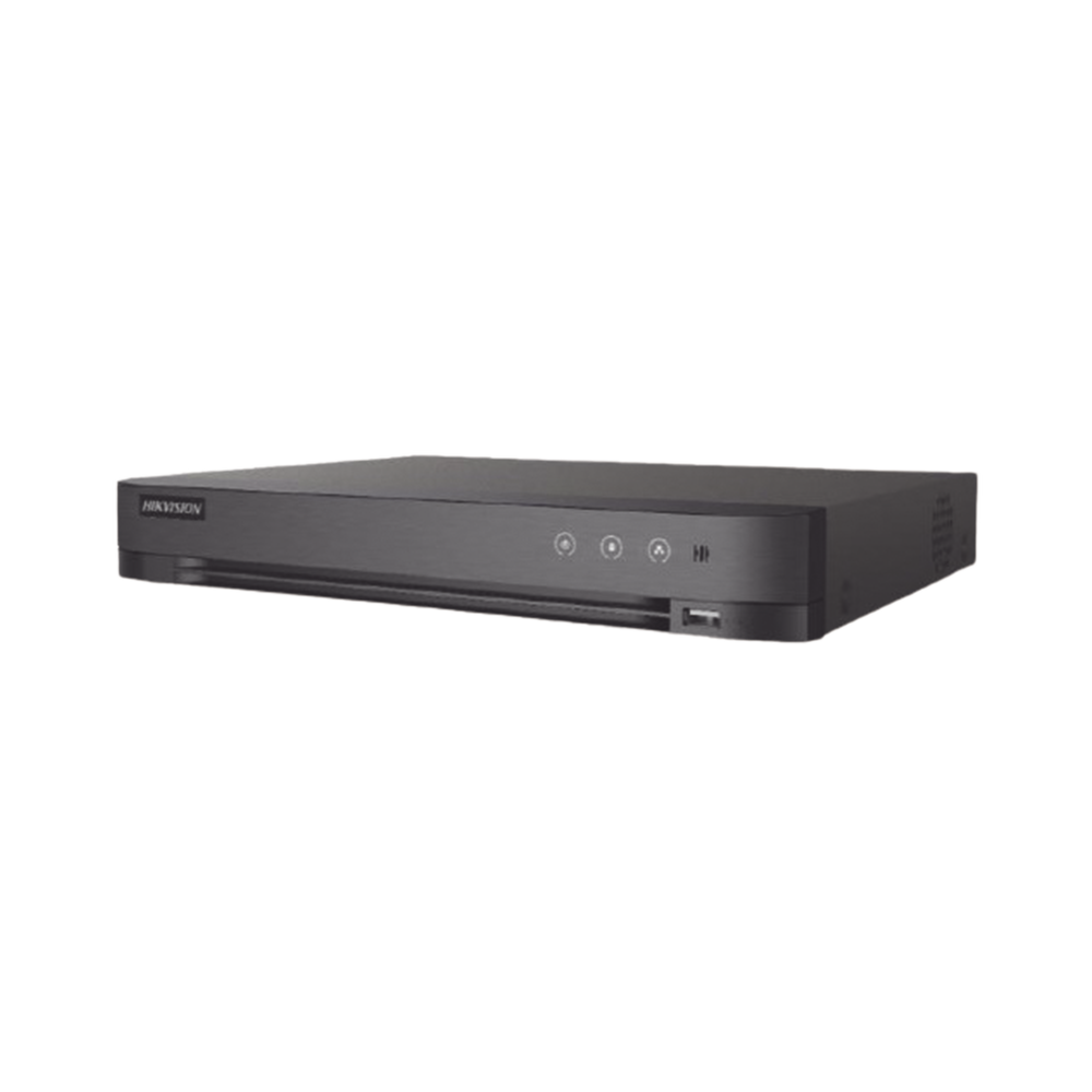 DVR 4 Canales TURBOHD + 2 Canales IP / 5 Megapixel Lite - 3K Lite / Audio de Dos Vías por Coaxitron / Reconocimiento Facial / ACUSENSE (Evista falsas alarmas) / 1 Bahía de Disco Duro / Salida de Video en Full HD