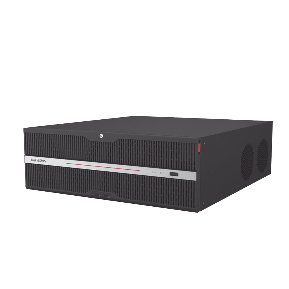 NVR 12 Megapixel (4K) / 32 Canales IP / 16 Bahías de Disco Duro / 2 Tarjetas de Red / Soporta RAID / HDMI en 4K / Soporta POS / Reconocimiento Facial / Bases de Datos / Hasta 100,000 Fotografías / AcuSearch