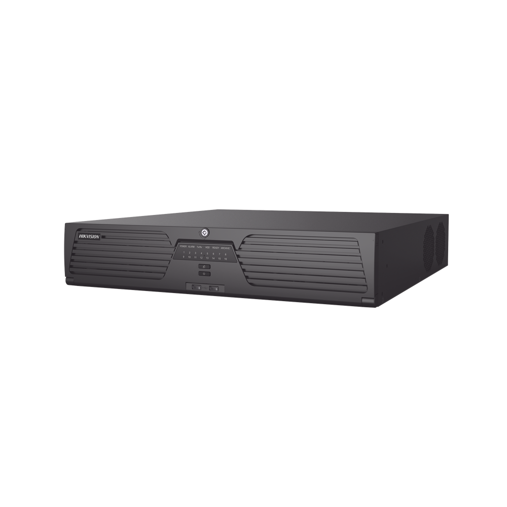 NVR 12 Megapixel (4K) / 64 Canales IP / 8 Bahías de Disco Duro / 2 Tarjetas de Red / Soporta RAID / HDMI en 4K / Soporta POS / Reconocimiento Facial / Bases de Datos / Hasta 100,000 Fotografías