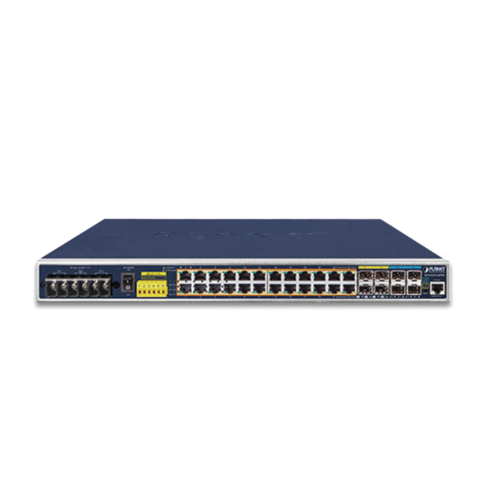 Switch Industrial Capa 3, 24 Puertos Gigabit PoE 802.3af/at, 4 Puertos SFP 1 G, 4 Puertos SFP de 10 G - Image 2
