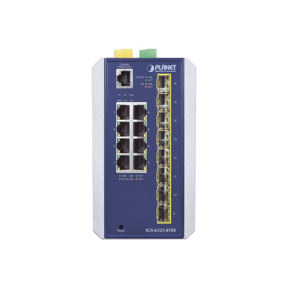 Switch Industrial Administrable Capa 3, 8 Puertos Etherrnet 10/100/1000T, 8 Puertos SFP de 1G/ 2.5G - Image 2