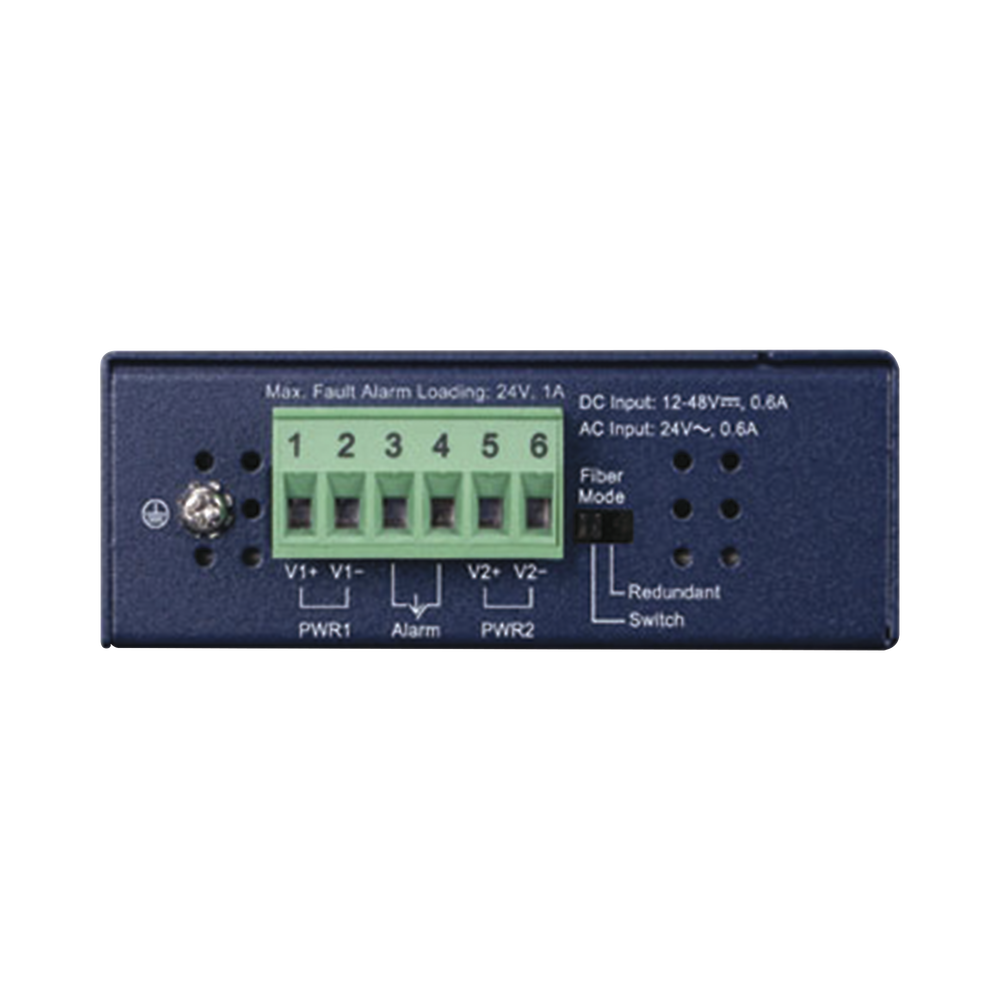 Convertidor de Medios Industrial de 1 Puerto Ethernet 10/100/1000 Base-T a 2 Puertos SFP 100/1000/2500 Base-X - Image 3