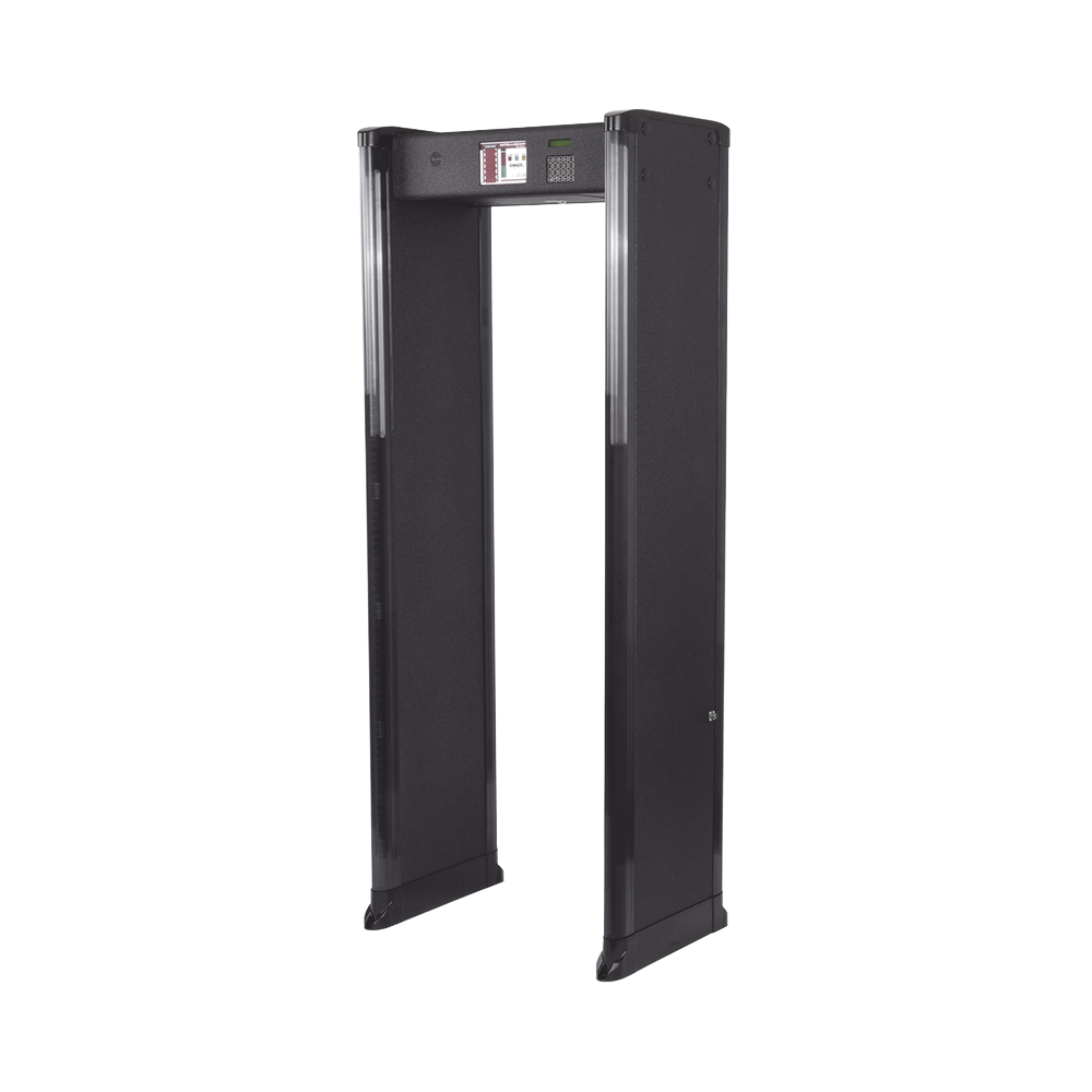 Arco Detector de Metales de 6 Zonas para Intemperie con Anclaje para Fijarse al Piso. Incluye Sensor IR para evitar falsas Alarmas / Certificado por la Administración Federal de Aviación de EE. UU. (FAA)