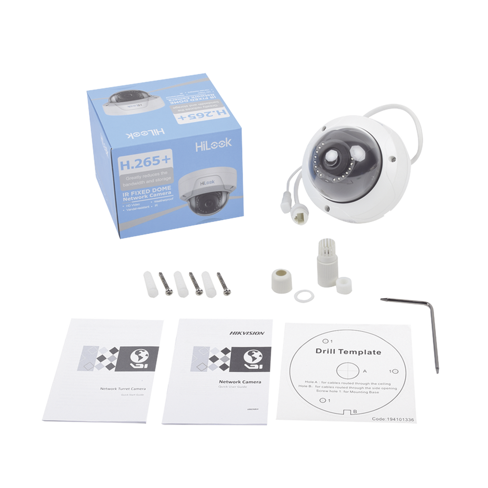 HiLook Series / Domo IP 2 Megapixel / 30 mts IR / Exterior IP67 / IK10 / dWDR / PoE / Lente 2.8 mm / Onvif - Image 4